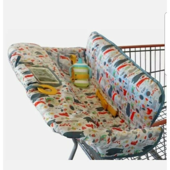 Suessie Other - Suessie Baby Shopping Cart Cover and High Chair Cover, Forest Animals, Pockets